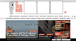 Desktop Screenshot of lospaziobianco.it